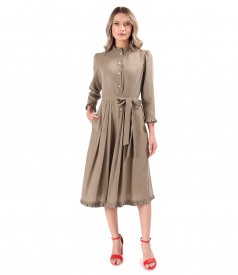 Rochie eleganta tip camasa din viscoza