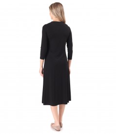 Rochie midi din jerse elastic de viscoza