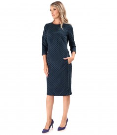 Rochie eleganta din jerse elastic gros